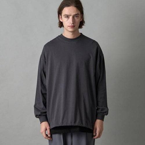 SLICK (å) MVS Jersey Drawstring L/S T-Shirt - SUMIKURO
