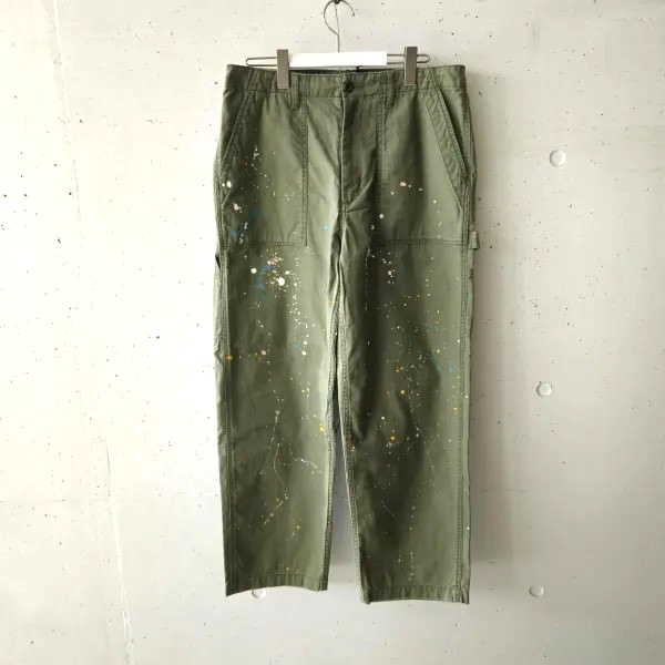 melple (ᥤץ) Carpenter Pants Painted - Olive