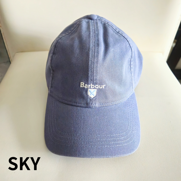 Barbour(バブアー）- Cascade sports コットン6パネルキャップ - SKY