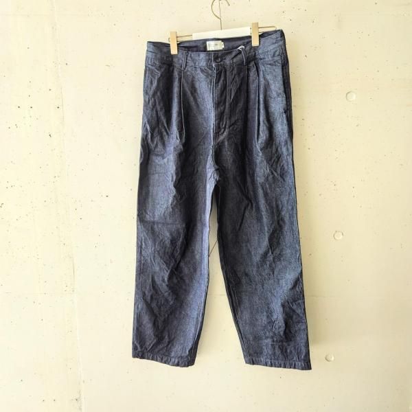 STILL BY HAND (ƥХϥ) 10oz 2tuck denim - NAVY