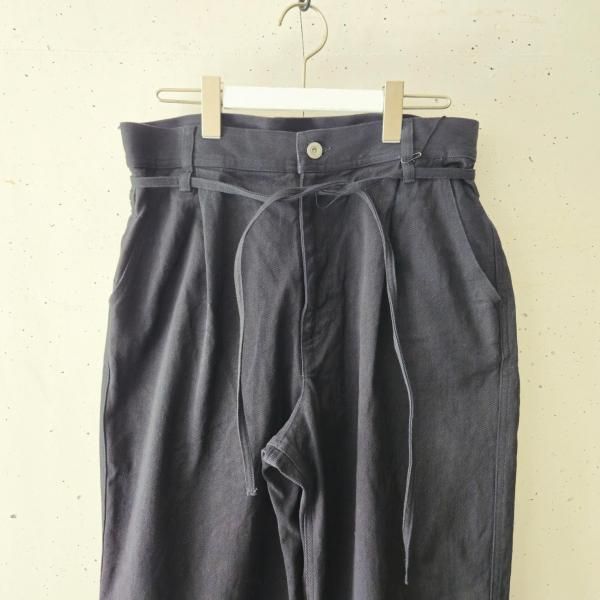 本日最終　VOAAOV  ヴォアーブ/denim wide pants 袴パンツ VOAAOV (ヴォアーブ) DENIM Tuck Wide Pants - WASH｜ La Barba 通販
