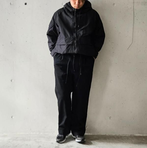 VOAAOV LOOSE DENIM Tuck Wide Pants ブラック VOAAOV（ヴォアーブ）の「【VOAAOV】LOOSE DENIM Tuck Wide