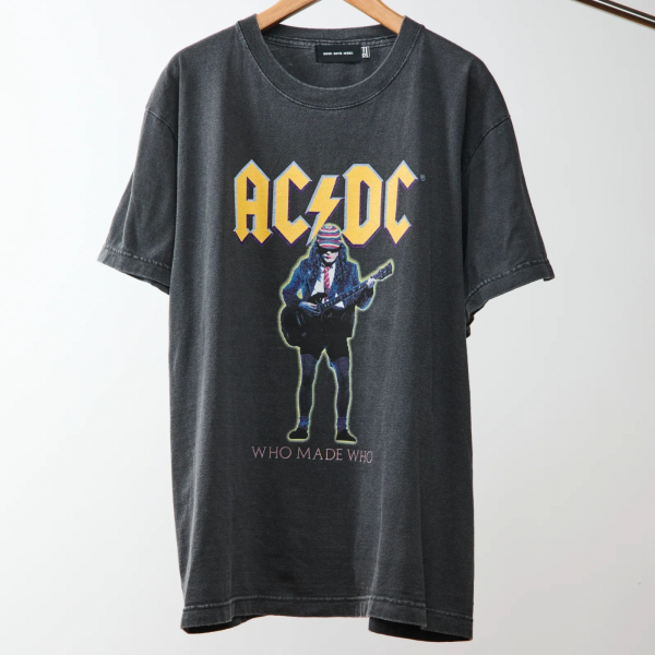 GOOD ROCK SPEED (åɥåԡ) AC/DC ART T-SHIRT - CHARCOAL
