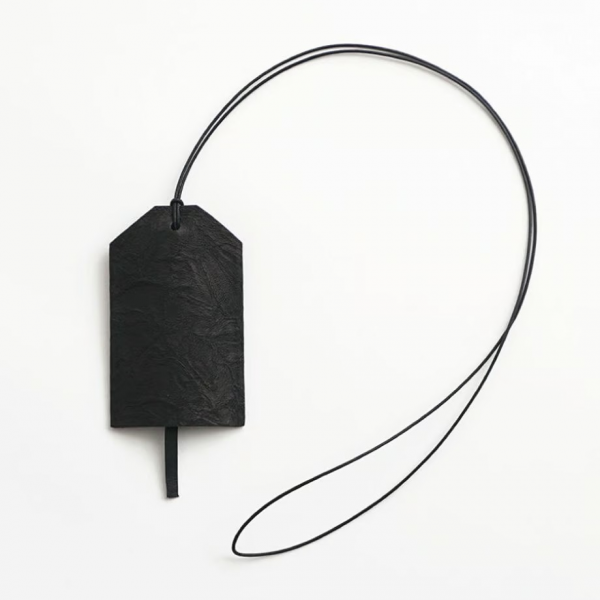 irose () PAPER LEATHER KEY / CARD HOLDER - BLACK