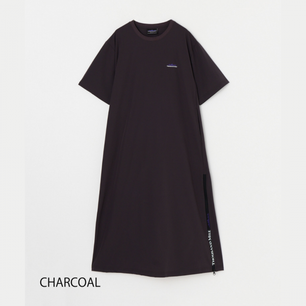 THOUSAND MILE (ɥޥ) SHORT SLEEVE DRESS - CHARCOAL