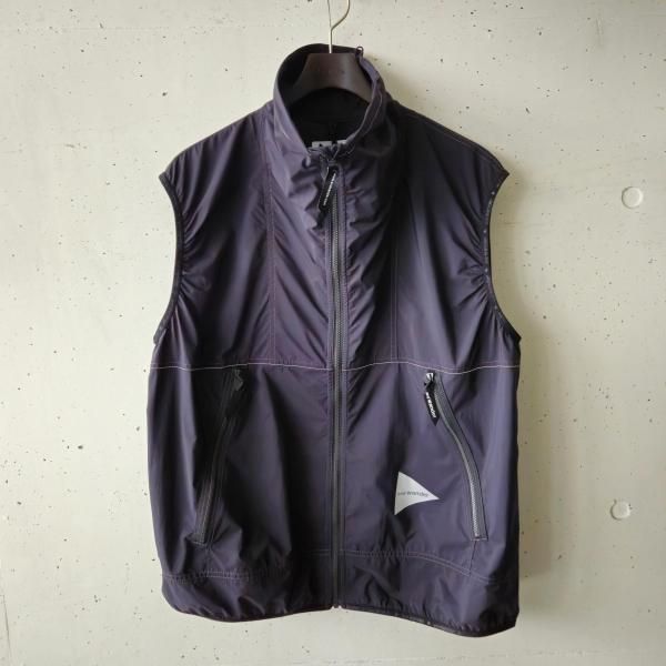 <img class='new_mark_img1' src='https://img.shop-pro.jp/img/new/icons10.gif' style='border:none;display:inline;margin:0px;padding:0px;width:auto;' />and wander(アンドワンダー) PERTEX wind vest - BLACK
