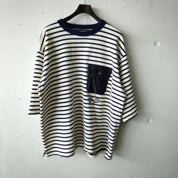 <img class='new_mark_img1' src='https://img.shop-pro.jp/img/new/icons10.gif' style='border:none;display:inline;margin:0px;padding:0px;width:auto;' />and wander(アンドワンダー) ORCIVAL HS T - OFF WHITE