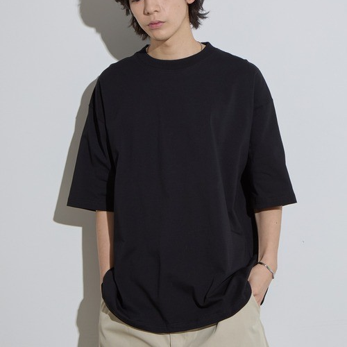 <img class='new_mark_img1' src='https://img.shop-pro.jp/img/new/icons10.gif' style='border:none;display:inline;margin:0px;padding:0px;width:auto;' />SLICK (スリック) Doble Yarn Drawstring T-Shirt - BLACK