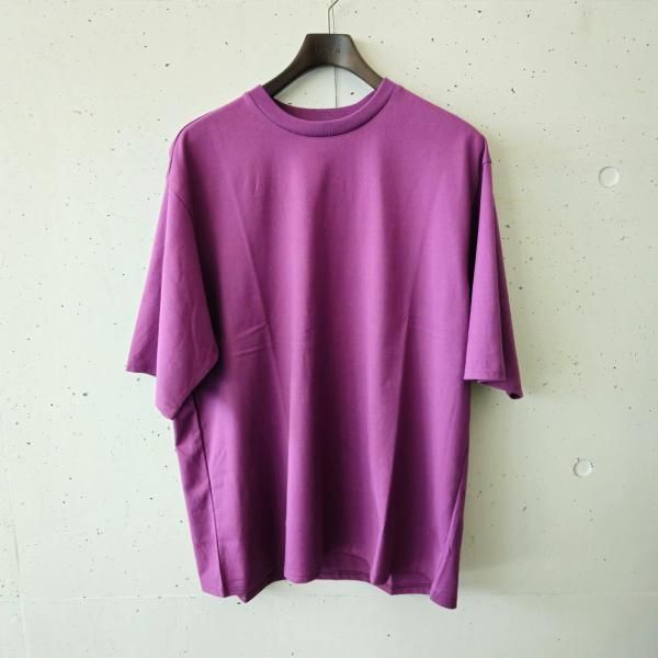 <img class='new_mark_img1' src='https://img.shop-pro.jp/img/new/icons10.gif' style='border:none;display:inline;margin:0px;padding:0px;width:auto;' />marka(ޡ) 40/2 ORGANIC COTTON KNIT CREW NECK TEE - PURPLE