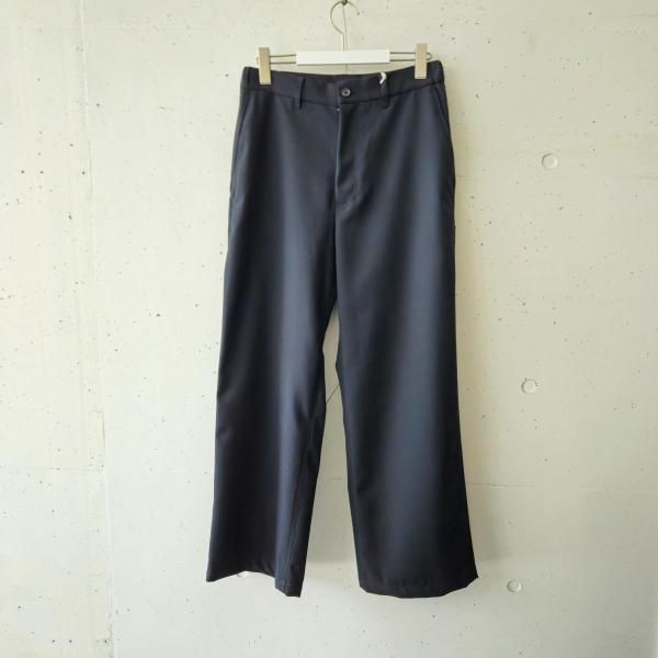 MARKAWARE (ޡ) Organic Wool Survival Cloth® Wide Carpenter Pants II - BLACK