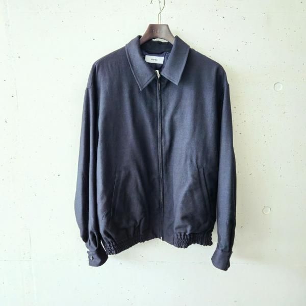 marka (ޡ) Tumbled Wool Serge Sports Jacket - chambray black