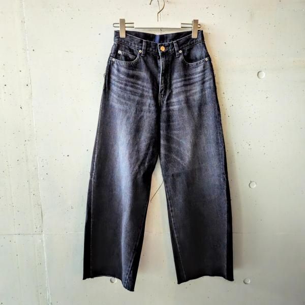 SERGE de bleuʥREMAKE 2TONE PANTS - BLACK
