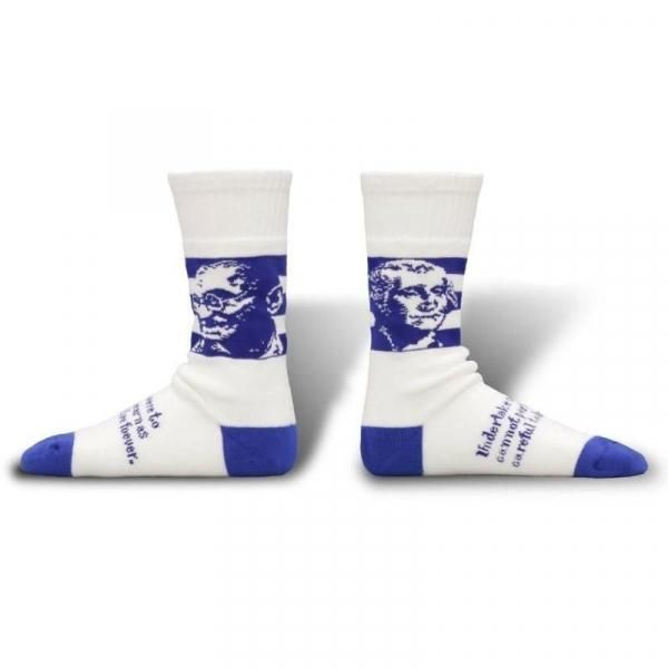 BRU NA BOINNE (֥롼ʥܥ) Pile Socks Wisdom - WHITE  BLUE