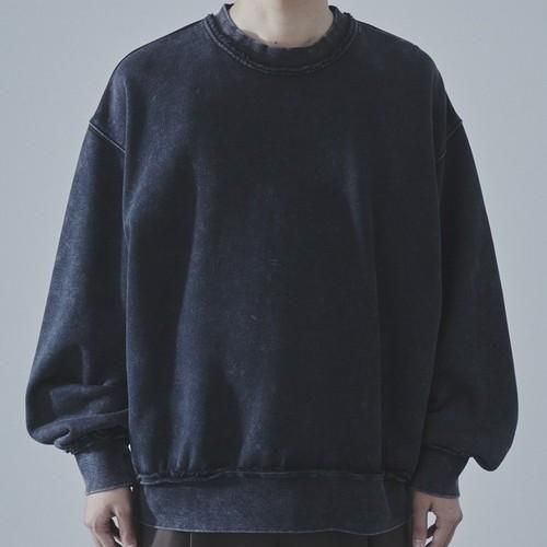 <img class='new_mark_img1' src='https://img.shop-pro.jp/img/new/icons10.gif' style='border:none;display:inline;margin:0px;padding:0px;width:auto;' />SLICK (å) Heavyweight Snow Wash Sweatshirt - BLACK