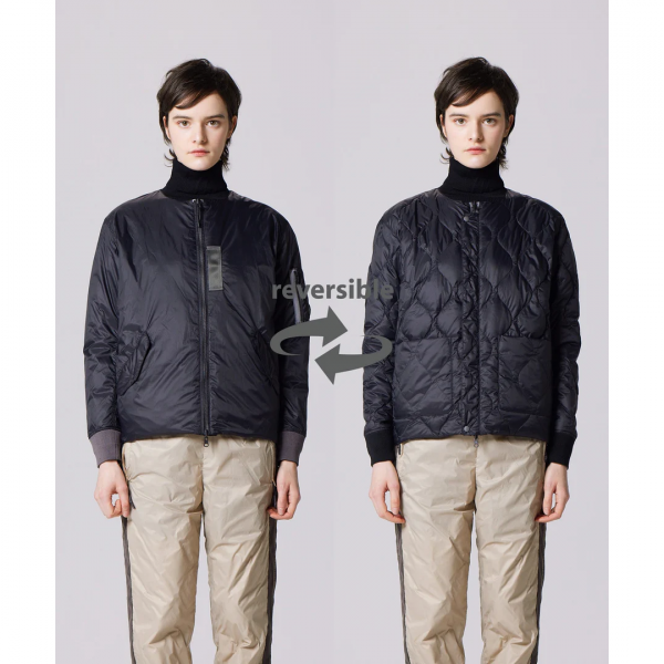 <img class='new_mark_img1' src='https://img.shop-pro.jp/img/new/icons10.gif' style='border:none;display:inline;margin:0px;padding:0px;width:auto;' />TAION(タイオン) ジャパンスペシャル リバーシブル MA-1 ダウンジャケット - BLACK × BLACK