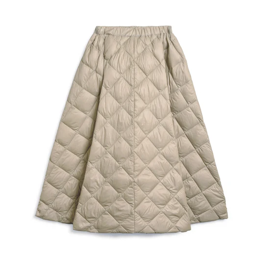 <img class='new_mark_img1' src='https://img.shop-pro.jp/img/new/icons10.gif' style='border:none;display:inline;margin:0px;padding:0px;width:auto;' />TAION(タイオン) シティ ダウンスカート - GREY BEIGE