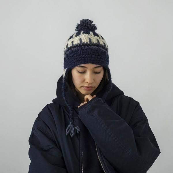 <img class='new_mark_img1' src='https://img.shop-pro.jp/img/new/icons10.gif' style='border:none;display:inline;margin:0px;padding:0px;width:auto;' />SUBLIME (֥饤) HANDKINT EARFLAP WT - NAVY MIX