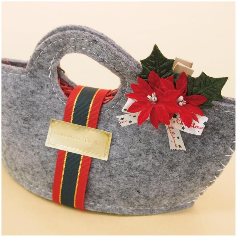 1袋】クリップポインセチアⅡ 全1色 92925 - リボン ラッピング