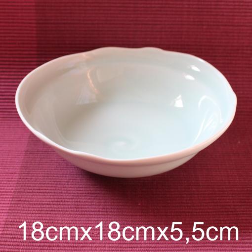 藤井憲之　青白磁　波の６寸鉢 - 悠々工芸