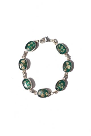 GUSTAVO / Flower Chain Bracelet-green