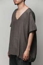 Badhiya / Vneck pullover-linen- gray 