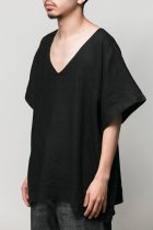 Badhiya / Vneck pullover-linen- black 