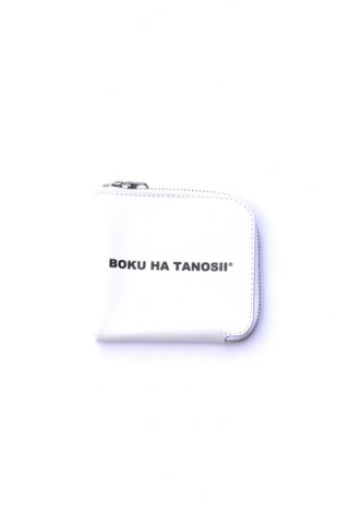 BOKU HA TANOSII / BOKUTANO MINI WALLET - white