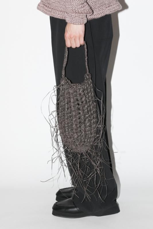 50%OFF》MAYDI / FRINGE STRAW BAG - spice brown - 乱痴気LANTIKI