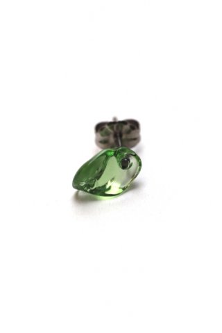 _cthruit / fragment (color) earring - green