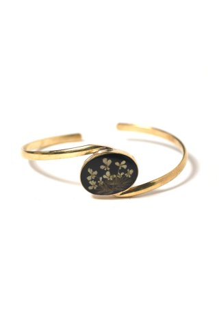 GUSTAVO / Flower Z Bracelet / GOLD - black