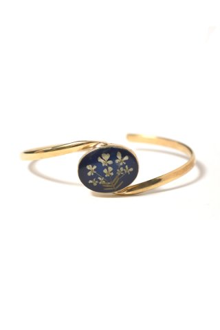 GUSTAVO / Flower Z Bracelet / GOLD - blue