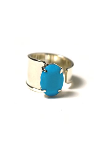 NISH / RING SILVER - turquoise