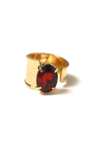 NISH / RING GOLD - red