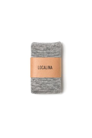 LOCALINA -MERIYASU- / tube socks mix - gray