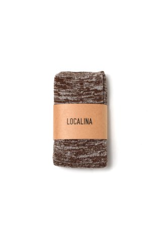 LOCALINA -MERIYASU- / tube socks mix - choco