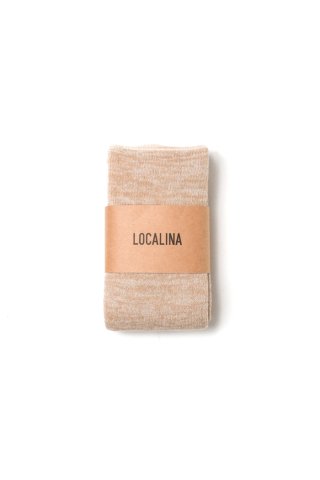 LOCALINA -MERIYASU- / tube socks mix - beige
