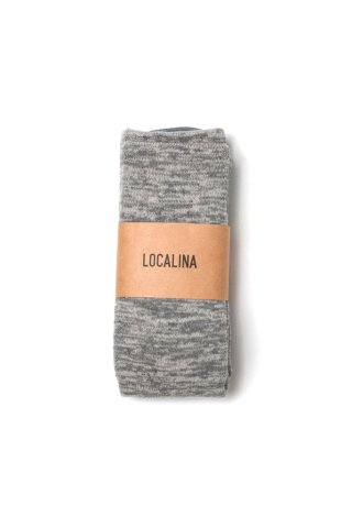 LOCALINA -MERIYASU- / long tube socks mix - gray