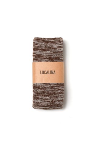 LOCALINA -MERIYASU- / long tube socks mix - choco