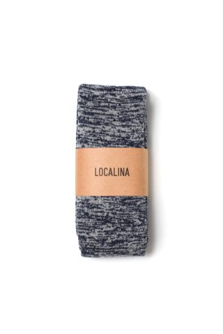 LOCALINA -MERIYASU- / long tube socks mix - blue