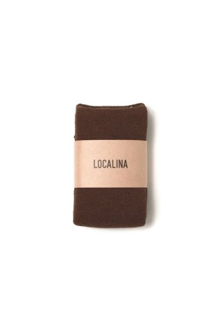 LOCALINA -MERIYASU- / tube socks solid - choco