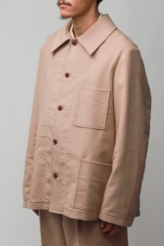 Gorsch the seamster / Wide Collar Work Jacket - beige