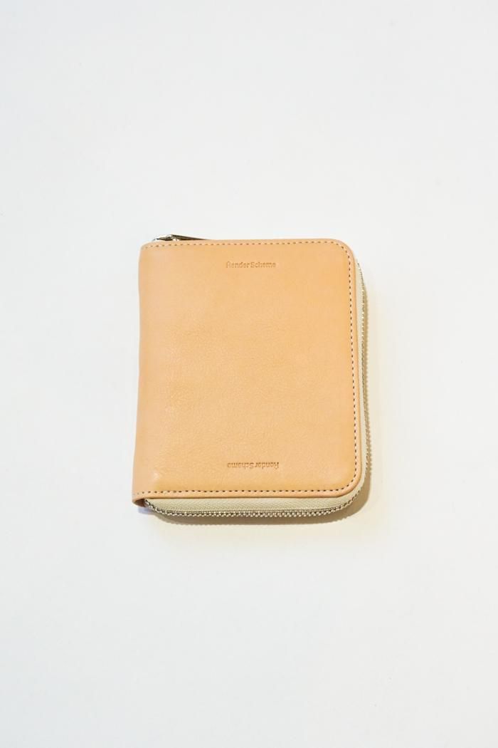 Hender Scheme / square zip purse - natural -  乱痴気LANTIKIオンラインショップ/LANTIKImarket