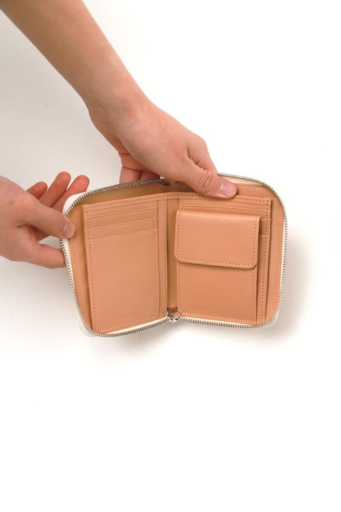 Hender Scheme / square zip purse - natural - 乱痴気LANTIKI Hender Scheme / square zip purse - natural - 乱痴気LANTIKI