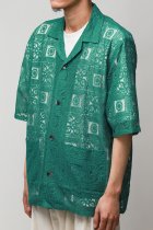 Needles / Cabana Shirt - C/PE Lace Cloth / Square - green