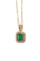  gem / Emerald necklace