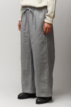 Badhiya / EASY PANTS WITH LINING - wool check - gray check
