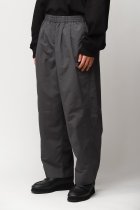 BURLAP OUTFITTER / WIDE TRACK PANTS - dark chacoal