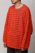 Niche. / Crochet L/S T-Shirts - SOLID - orange