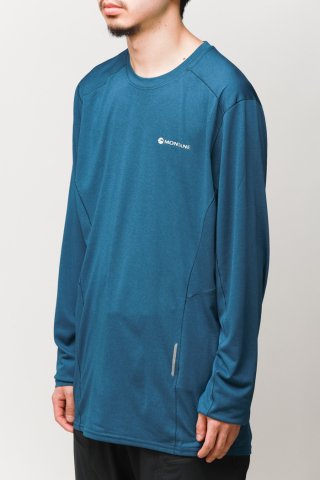 MONTANE / SABRE LONG SLEEVE T-SHIRTS - narwhal blue