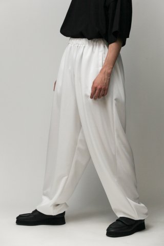 LOCALINA / hopping track pants - white